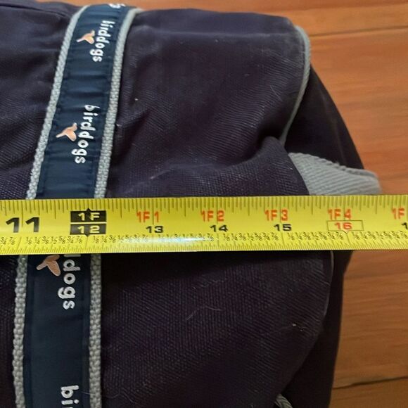 Birddogs Navy Blue Cotton Canvas Gym Duffle Bag 16x11 Preppy Travel - Picture 7 of 11